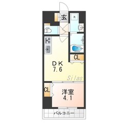 ONE ROOF FLAT TENJINBASHIの物件間取画像